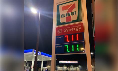 The national average was $4. . 7 11 gas price